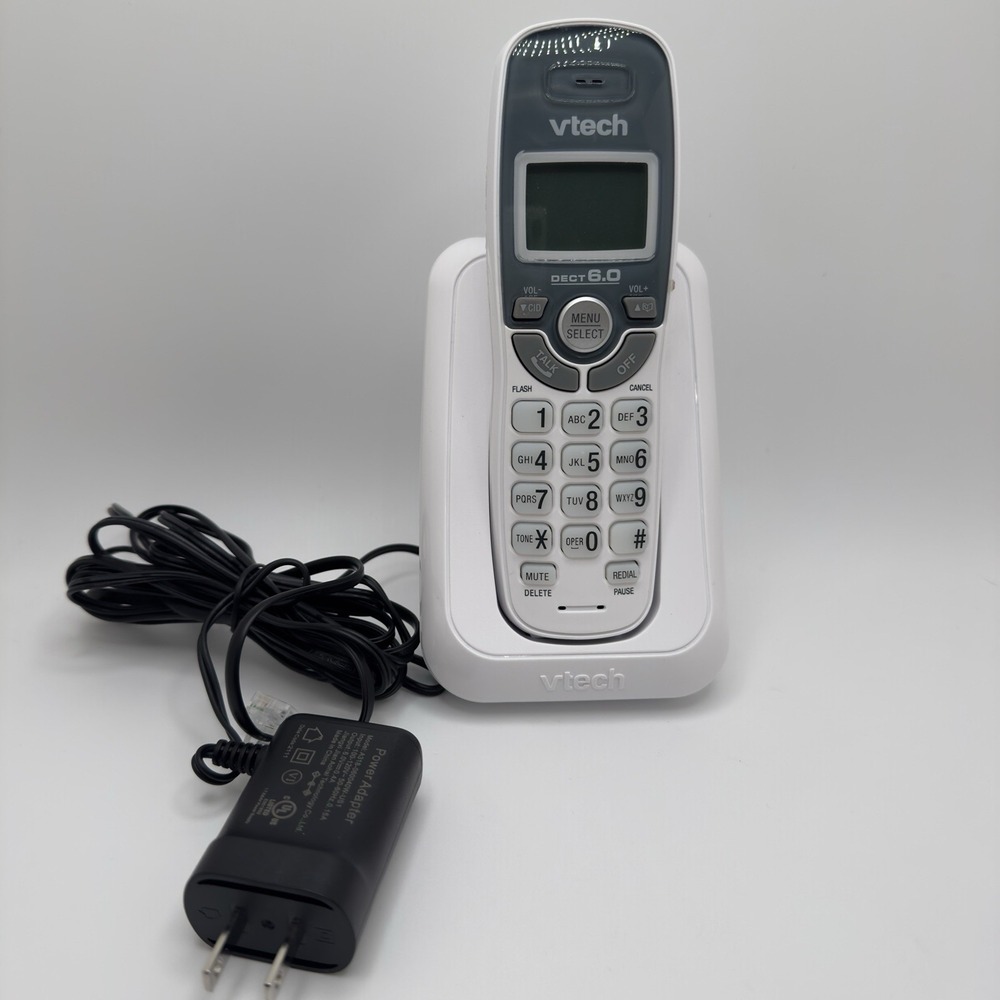 TESTED Vtech CS6114 DECT 6.0 1 Handset Cordless Telephone Caller ID/Call Waiting